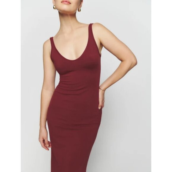 💕REFORMATION💕 Tyra Knit Dress ~ Chianti Small S NWT - Picture 4 of 15